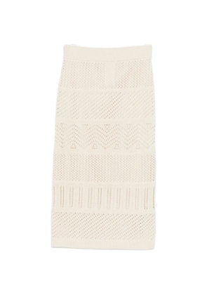 Max Mara knitted skirt - Neutrals
