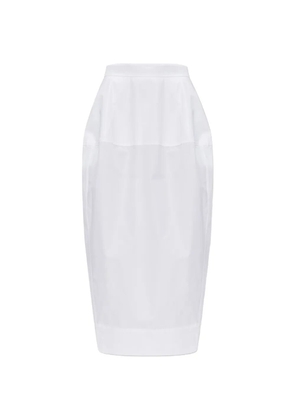 Róhe pocket midi skirt - White