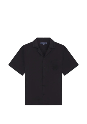 Frescobol Carioca Alves embroidered pocket shirt - Black