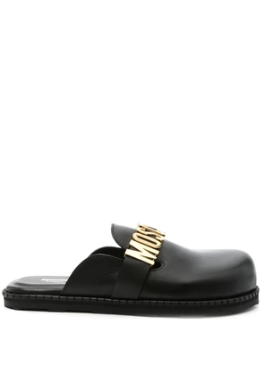 Moschino leather mules - Black