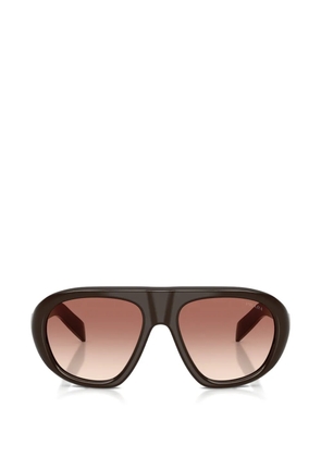 Prada Eyewear logo-detail sunglasses - Brown