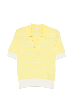 LIU JO striped polo knitwear - Yellow
