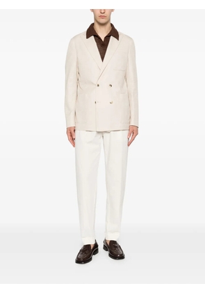 Canali double-breasted jacket - Neutrals