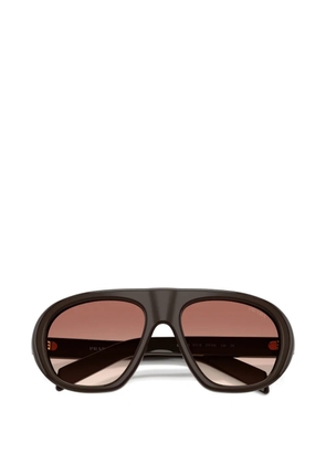 Prada Eyewear logo-detail sunglasses - Brown