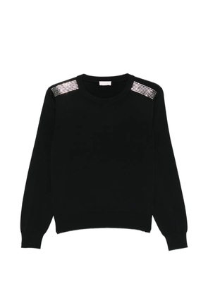 LIU JO crystal-embellished sweater - Black
