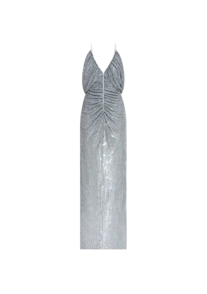 Self-Portrait embellished maxi dress - Silver
