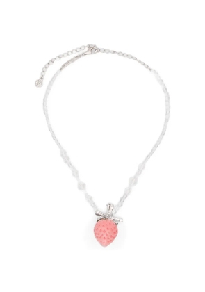 YVMIN strawberry-pendant necklace - Silver