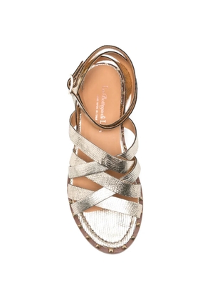 LA BOTTEGA DI LISA flat strappy buckle sandals - Gold