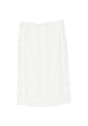 Low Classic layered midi skirt - White