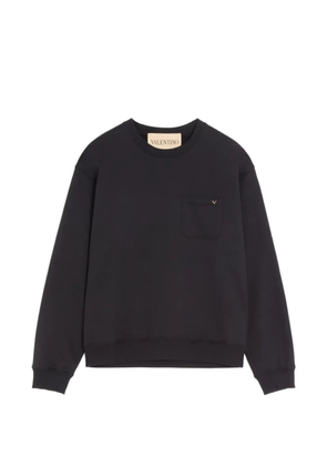 Valentino Garavani cotton sweatshirt with VGold - Black