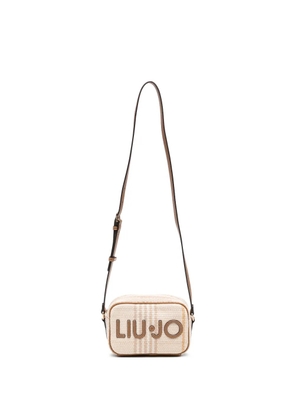 LIU JO logo-appliqué crossbody bag - Neutrals