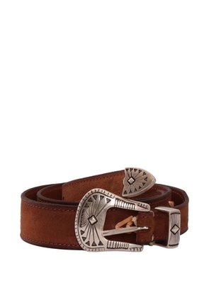 ALBERTO LUTI suede belt - Brown