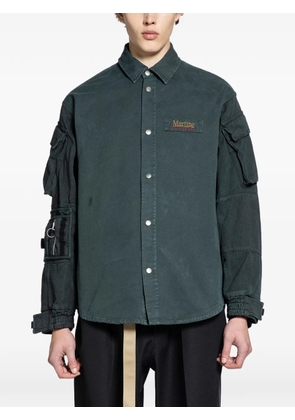 Martine Rose denim utility overshirt - Green