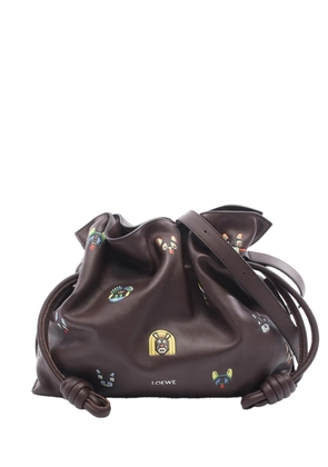 Loewe Pre-Owned 2010-2026 Medium Nappa Cats Flamenco Knot Clutch crossbody bag - Brown