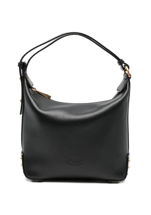 Tod's stud-embellishment leather tote bag - Black