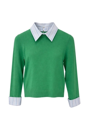 alice + olivia Porla collared sweater - Green