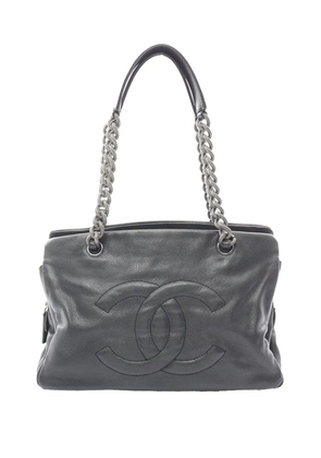CHANEL Pre-Owned 2009-2010 CC Caviar Shopper tote bag - Grey