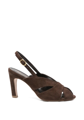 biancadi crossover-strap sandals - Brown