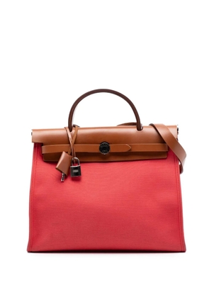 Hermès Pre-Owned 2019 Toile Herbag Zip 31 satchel - Red
