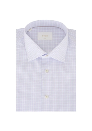 Eton check-pattern shirt - Blue