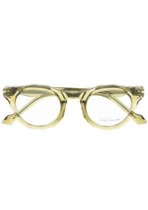 Yohji Yamamoto round-frame optical glasses - Green