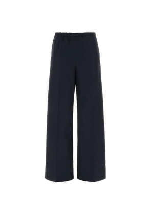 Moncler cotton palazzo pants - Blue
