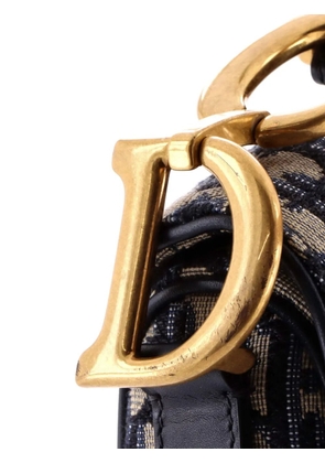 Christian Dior Pre-Owned Saddle Handbag Oblique Canvas Medium shoulder bag - Blue