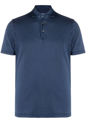 Fedeli plain polo shirt - Blue