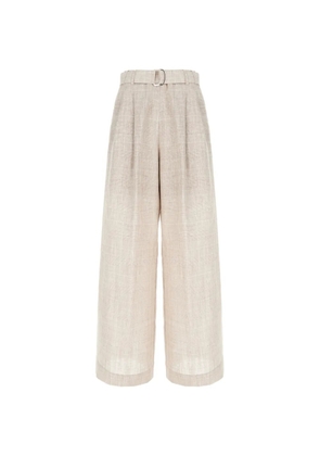 PANICALE belted trousers - Neutrals