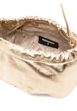 Patrizia Pepe small Bubble leather shoulder bag - Gold