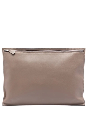 Hermès Pre-Owned 2008 Swift Flat Zip clutch bag - Brown