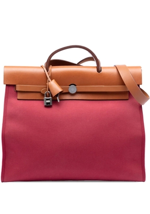 Hermès Pre-Owned 2012 Toile Herbag Zip 39 satchel - Red