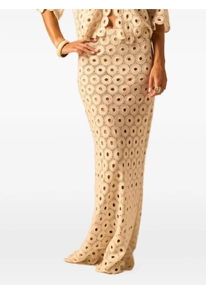 JBQ Maud zip-up maxi skirt - Neutrals