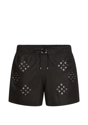 Ludovic de Saint Sernin eyelets swim shorts - Black