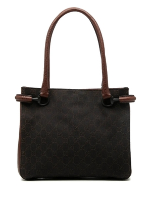 Gucci Pre-Owned 2000-2015 GG Denim shoulder bag - Brown