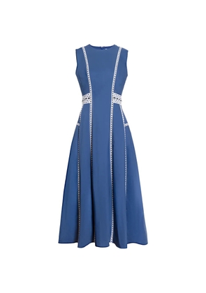 Tanya Taylor Solane cutout panelled dress - Blue