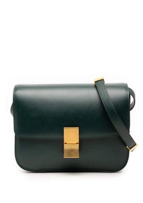 Celine Pre-Owned 2019 Medium Calfskin Classic Box crossbody bag - Green