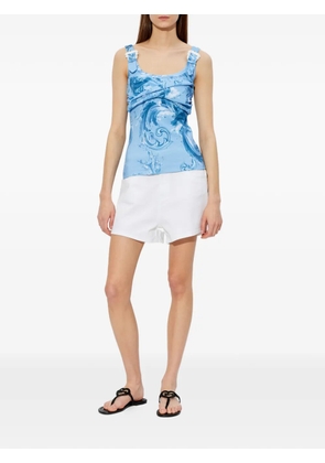 Versace Jeans Couture Wave Couture-print tank top - Blue