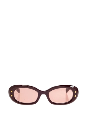 Balmain Eyewear chain-detail sunglasses - Red