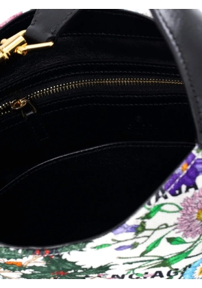 Balenciaga Pre-Owned x Gucci The Hacker Project Jackie 1961 Flora Canvas Small hobo bag - Black