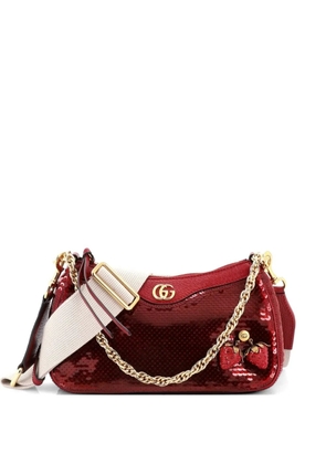 Gucci Pre-Owned Strawberry Ophidia Shoulder Bag Sequins Small crossbody bag - Red