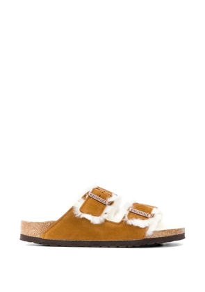 Birkenstock Arizona fur sandals - Neutrals