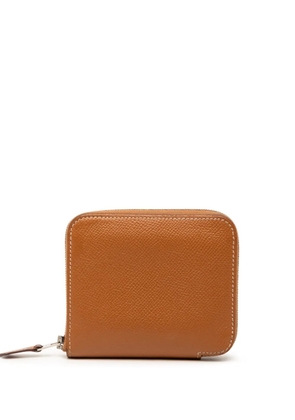 Hermès Pre-Owned 2020 Epsom Silk In Compact Wallet small wallets - Brown