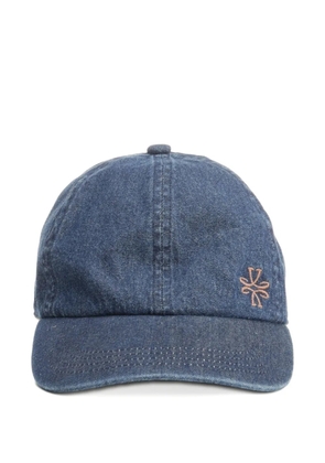 Jacob Cohën logo-detail denim baseball cap - Blue