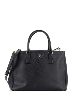 Prada Pre-Owned Double Zip Lux Saffiano Leather Medium tote bag - Black