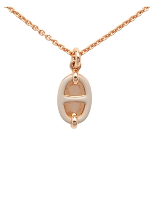 Hermès Pre-Owned 2024-2025 Mini Rose Gold Plated Maillon Pendant Necklace costume necklace