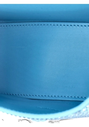 Balenciaga Pre-Owned Hourglass Top Handle Bag Suede with Crystals XS crossbody bag - Blue
