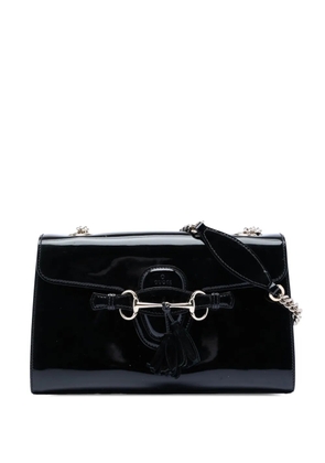 Gucci Pre-Owned 2016-2026 Medium Patent Emily shoulder bag - Black