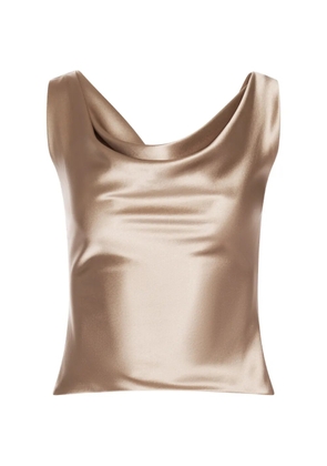 ALEXIA & ANTONIA cowl-neck blouse - Neutrals