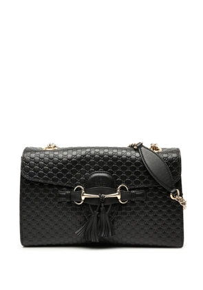 Gucci Pre-Owned 2016-2025 Medium Microguccissima Emily shoulder bag - Black